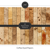 Coffee Dyed Papers