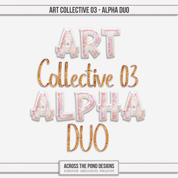 Art Collective 03 - Alpha Duo Digital Art - Digital Scrapbooking Kits