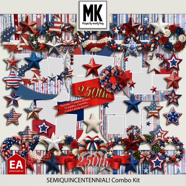 SEMIQUINCENTENNIAL! Combo Kit Digital Art - Digital Scrapbooking Kits