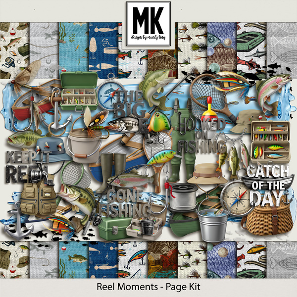 Reel Moments - Page Kit Digital Art - Digital Scrapbooking Kits
