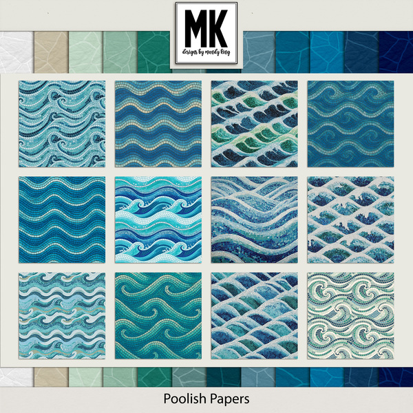Poolish Papers Digital Art - Digital Scrapbooking Kits