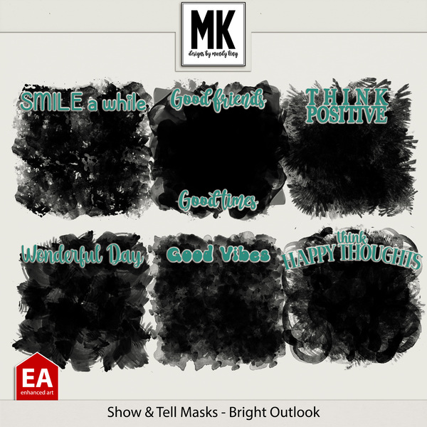 Show & Tell - Bright Outlook Digital Art - Digital Scrapbooking Kits