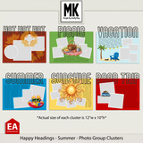 Happy Headings - Summer - Photo Group Clusters