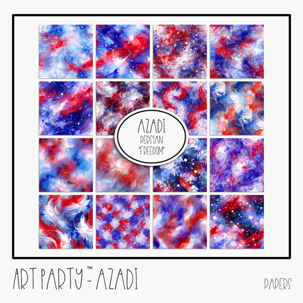 Azadi - Papers Digital Art - Digital Scrapbooking Kits
