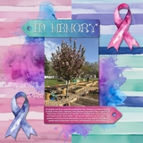 Rainbow Watercolor Cancer Ribbons