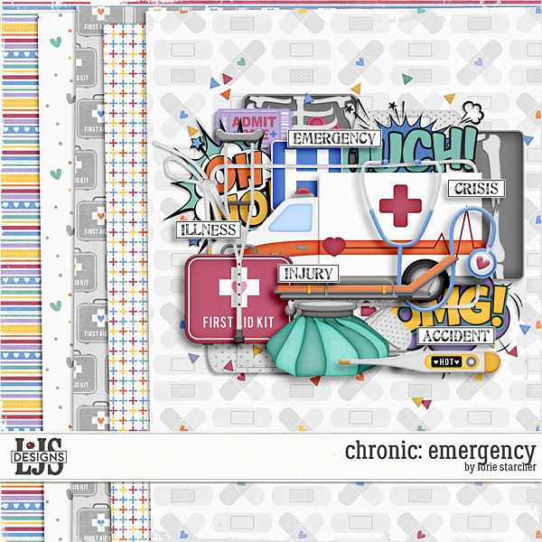 Chronic - Emergency Digital Art - Digital Scrapbooking Kits