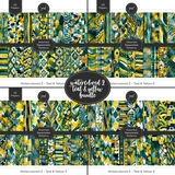 Watercolored 2 - Teal & Yellow Bundle