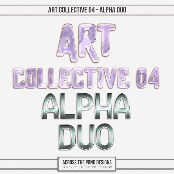 Art Collective 04 - Alpha Duo Digital Art - Digital Scrapbooking Kits