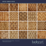 Paper Duo Vintage Damask