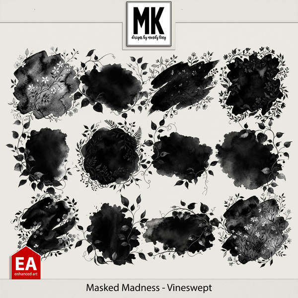 Masked Madness - Vineswept Digital Art - Digital Scrapbooking Kits