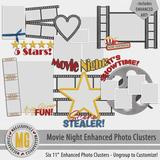 Movie Night Enhanced Photo Clusters