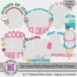 Ice Cream Party Enhanced Photo Clusters
