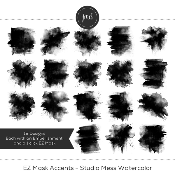 EZ Mask Accents - Studio Mess Watercolor