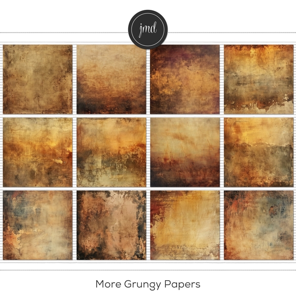 More Grungy Papers Digital Art - Digital Scrapbooking Kits