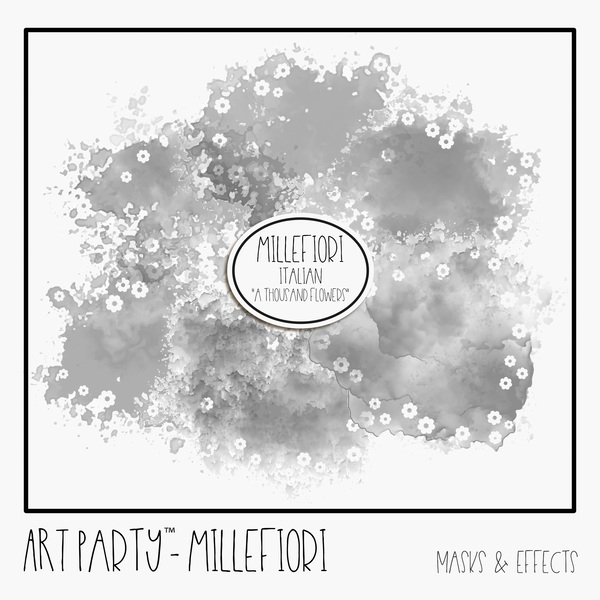 Millefiori - Masks & Effects Digital Art - Digital Scrapbooking Kits