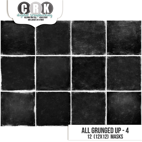 All Grunged Up 1 Digital Art - Digital Scrapbooking Kits