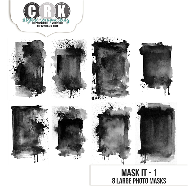 Mask It 1 Digital Art - Digital Scrapbooking Kits