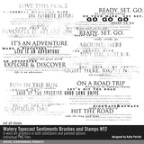 Watery Typecast Sentiments Brushes and Stamps 02
