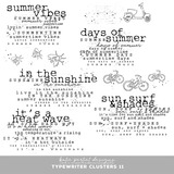 Typewriter Clusters 11