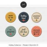 Hobby Collector Modern Word Art Bundle