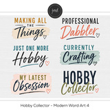 Hobby Collector Modern Word Art Bundle