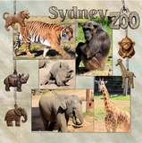 Wooden Zoo Animal Charms