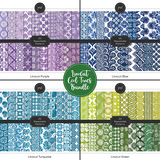Linocut Cool Tones Bundle