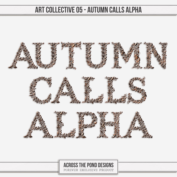Art Collective 05 - Autumn Calls Alpha Digital Art - Digital Scrapbooking Kits