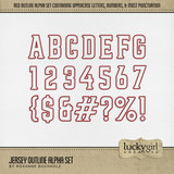 Jersey Outline Alpha Set