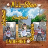Softball Word Art
