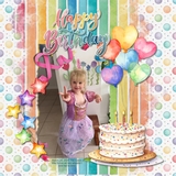 Kids Birthday Watercolor Elements