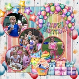 Kids Birthday Watercolor Papers