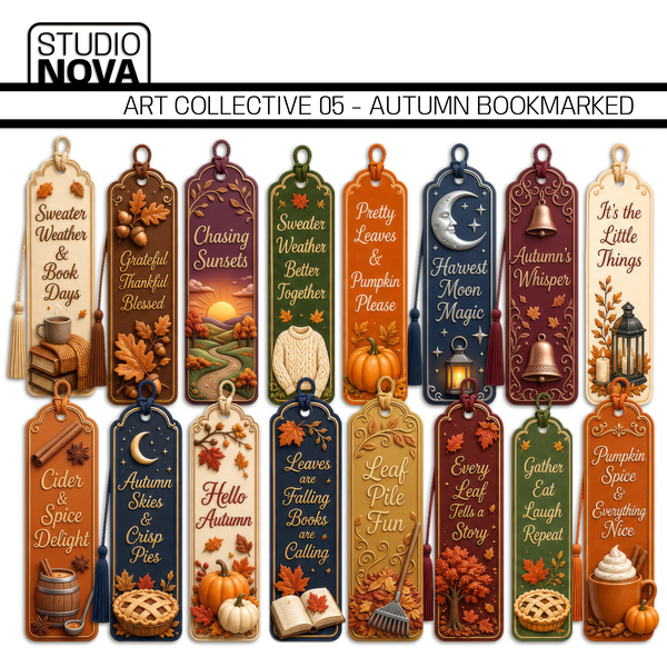 Art Collective 05 - Autumn Bookmarked Digital Art - Digital Scrapbooking Kits