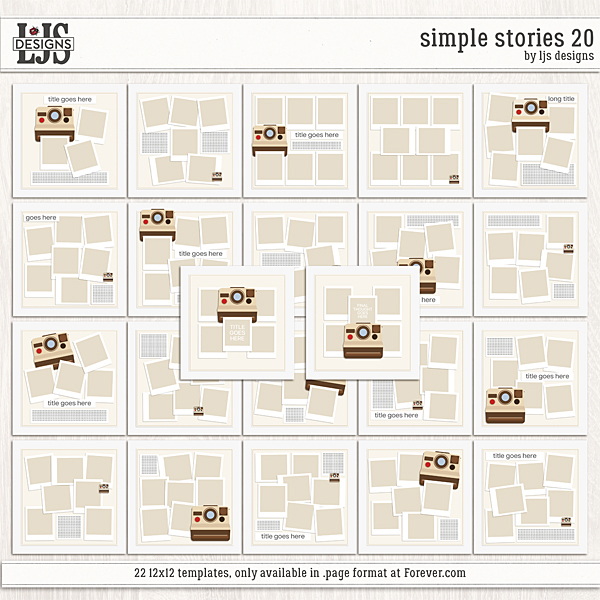 Simple Stories 20 Digital Art - Digital Scrapbooking Kits