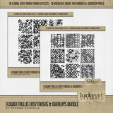 Flower Trellis Easy Masks & Overlays Bundle