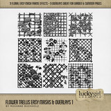 Flower Trellis Easy Masks & Overlays Bundle