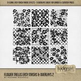 Flower Trellis Easy Masks & Overlays Bundle