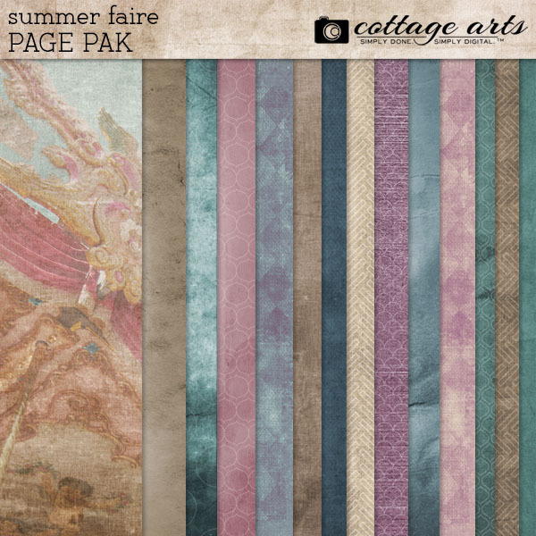 Summer Faire Paper Pak Digital Art - Digital Scrapbooking Kits