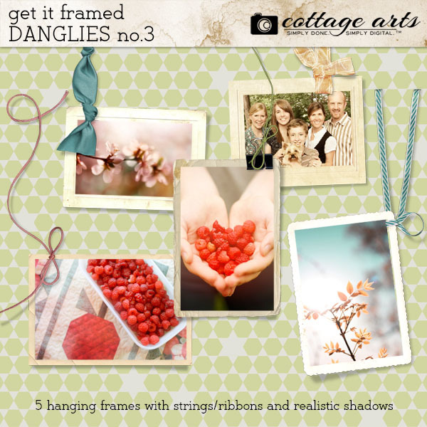 Get It Framed 3 Danglies Digital Art - Digital Scrapbooking Kits