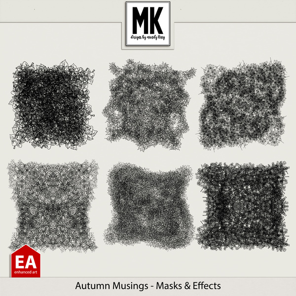 Autumn Musings - Masks & Effects Digital Art - Digital Scrapbooking Kits