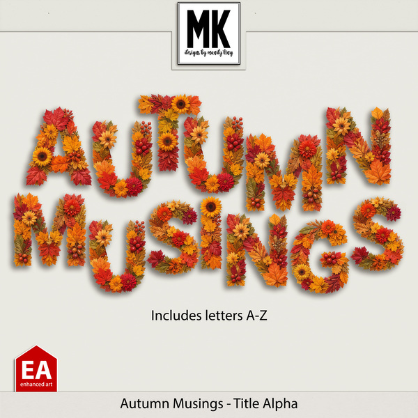 Autumn Musings - Title Alpha Digital Art - Digital Scrapbooking Kits