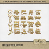 Real Estate Agent Word Art
