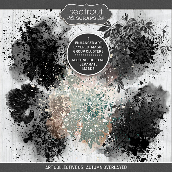 Art Collective 05 - Autumn Overlayed Digital Art - Digital Scrapbooking Kits