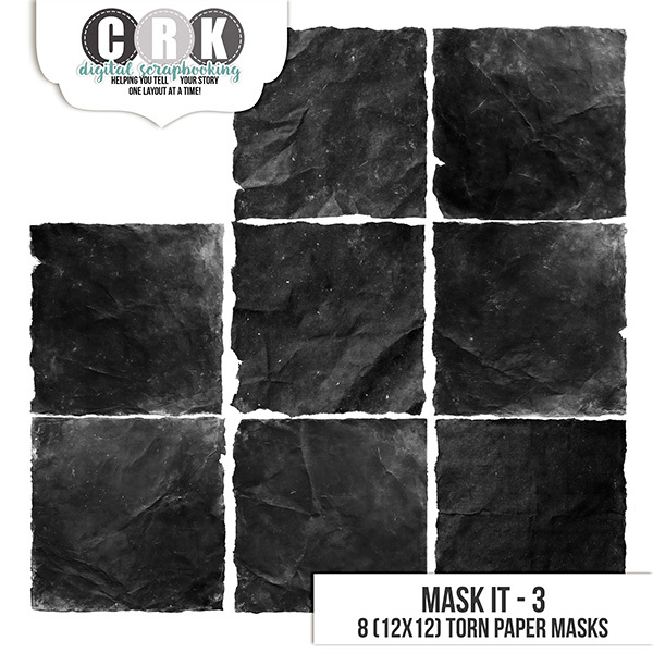 Mask it 3 Digital Art - Digital Scrapbooking Kits