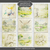 Golf Days - Watercolor Papers
