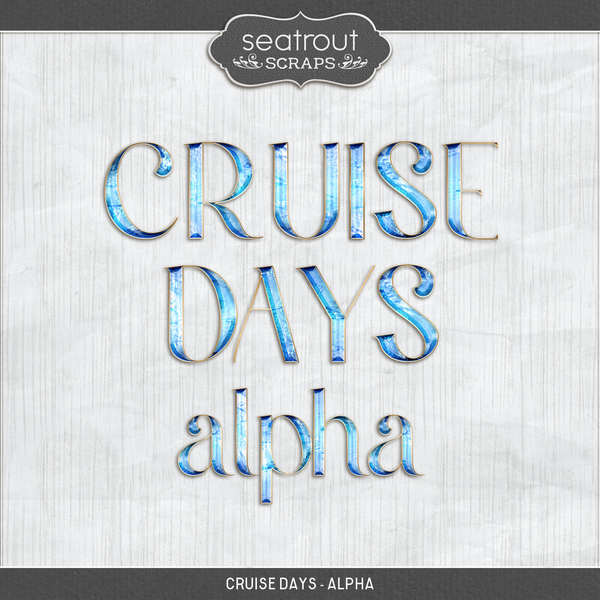 Cruise Days - Alpha Digital Art - Digital Scrapbooking Kits