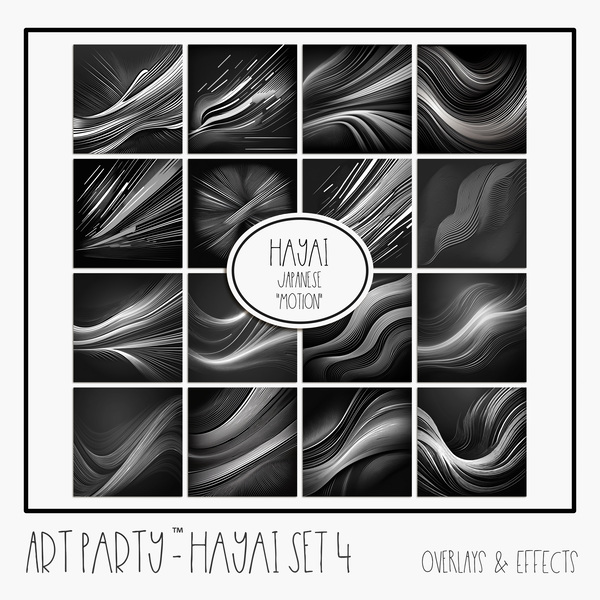 Hayai - Set 4 Digital Art - Digital Scrapbooking Kits