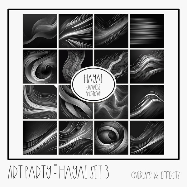 Hayai - Set 3 Digital Art - Digital Scrapbooking Kits