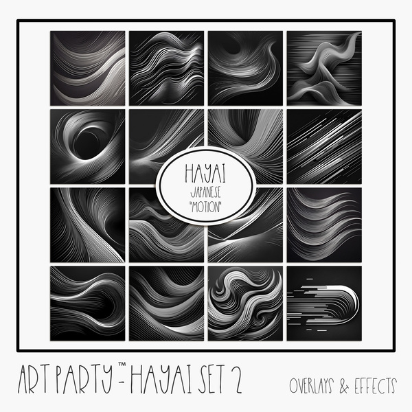 Hayai - Set 2 Digital Art - Digital Scrapbooking Kits