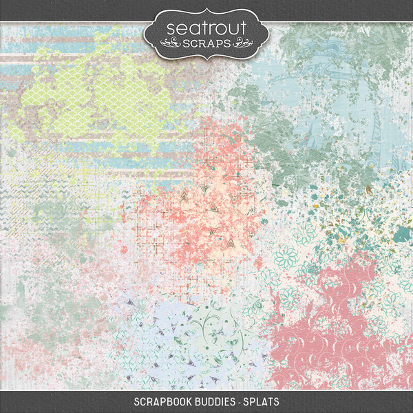 Scrapbook Buddies - Splats Digital Art - Digital Scrapbooking Kits